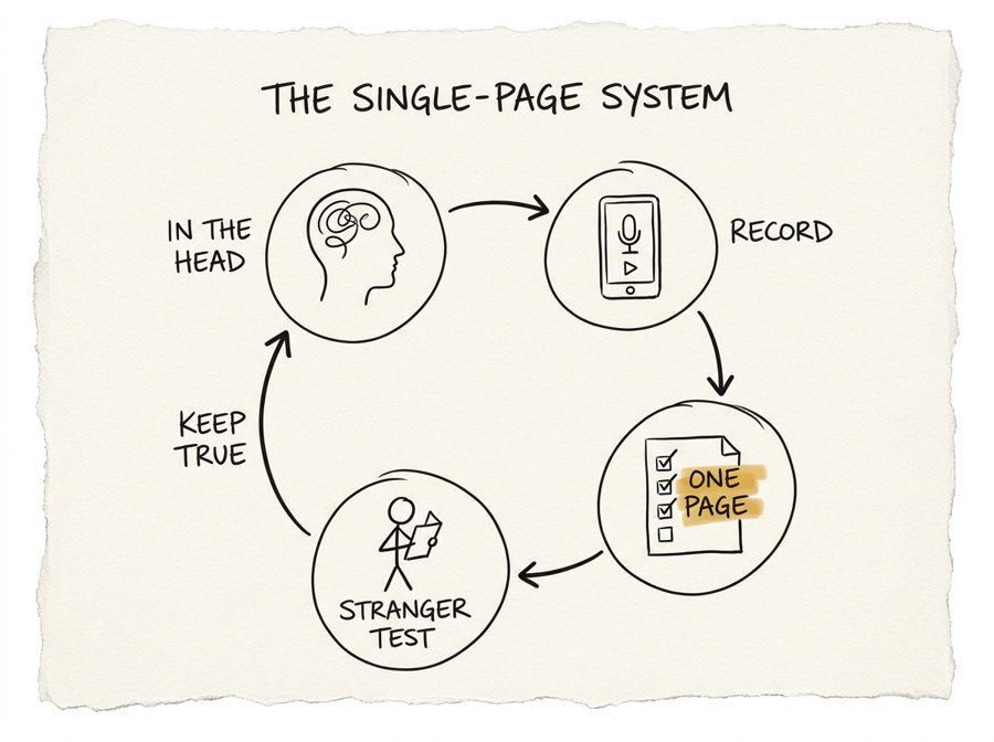The Single-Page System framework sketch