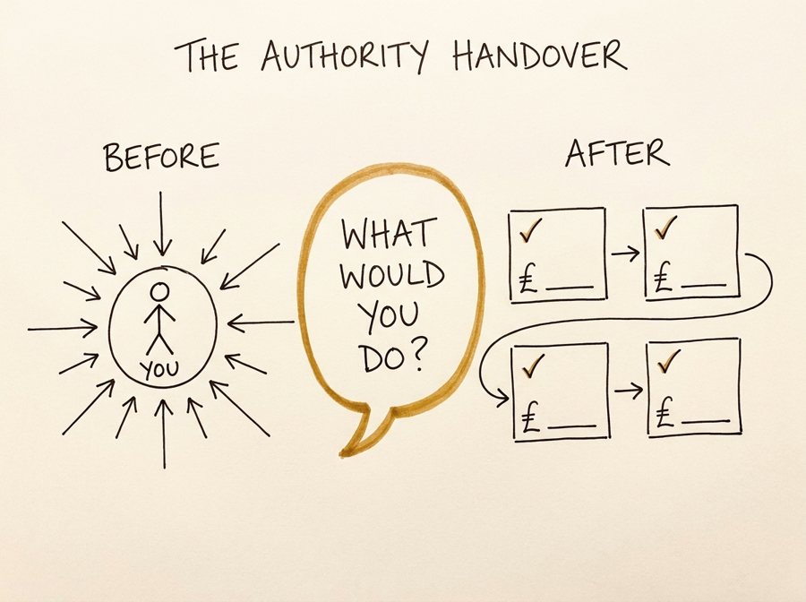 The Authority Handover framework sketch